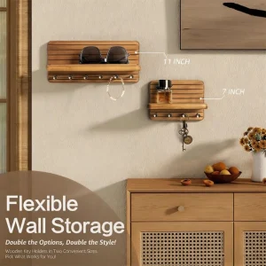 Universals Wall Mounted Key Shelf Organizers for Home Entry Storage
